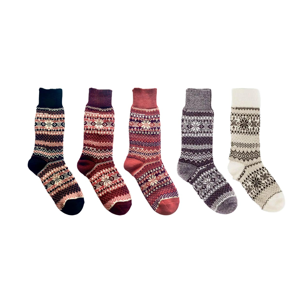 Nordic Socks Soft COZY™  Warm (5 Pairs Rosa)  - Unisex