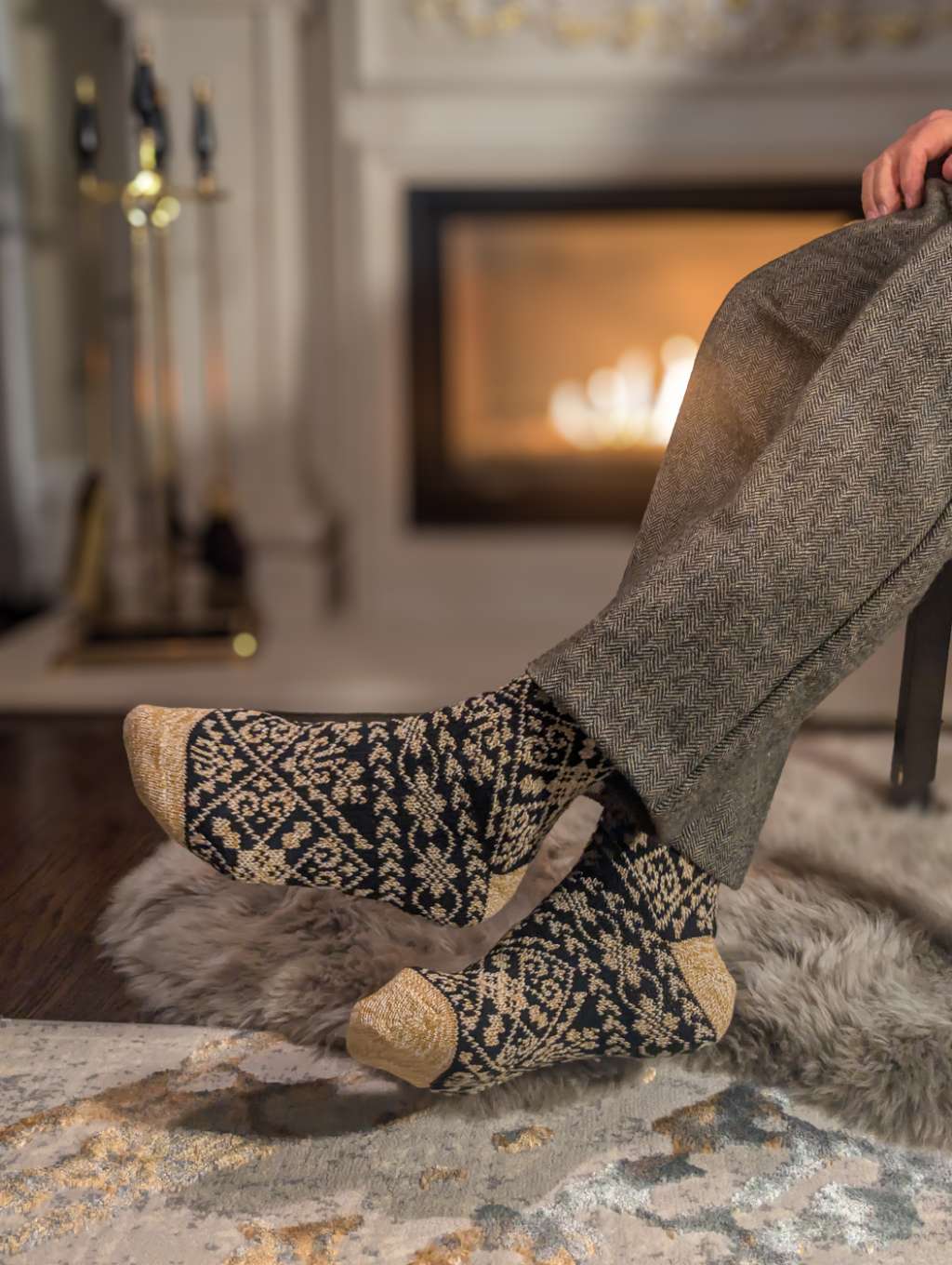 <transcy>Нордичні шкарпетки теплі з вовни (5 пар - Zelta) - унісекс</transcy>