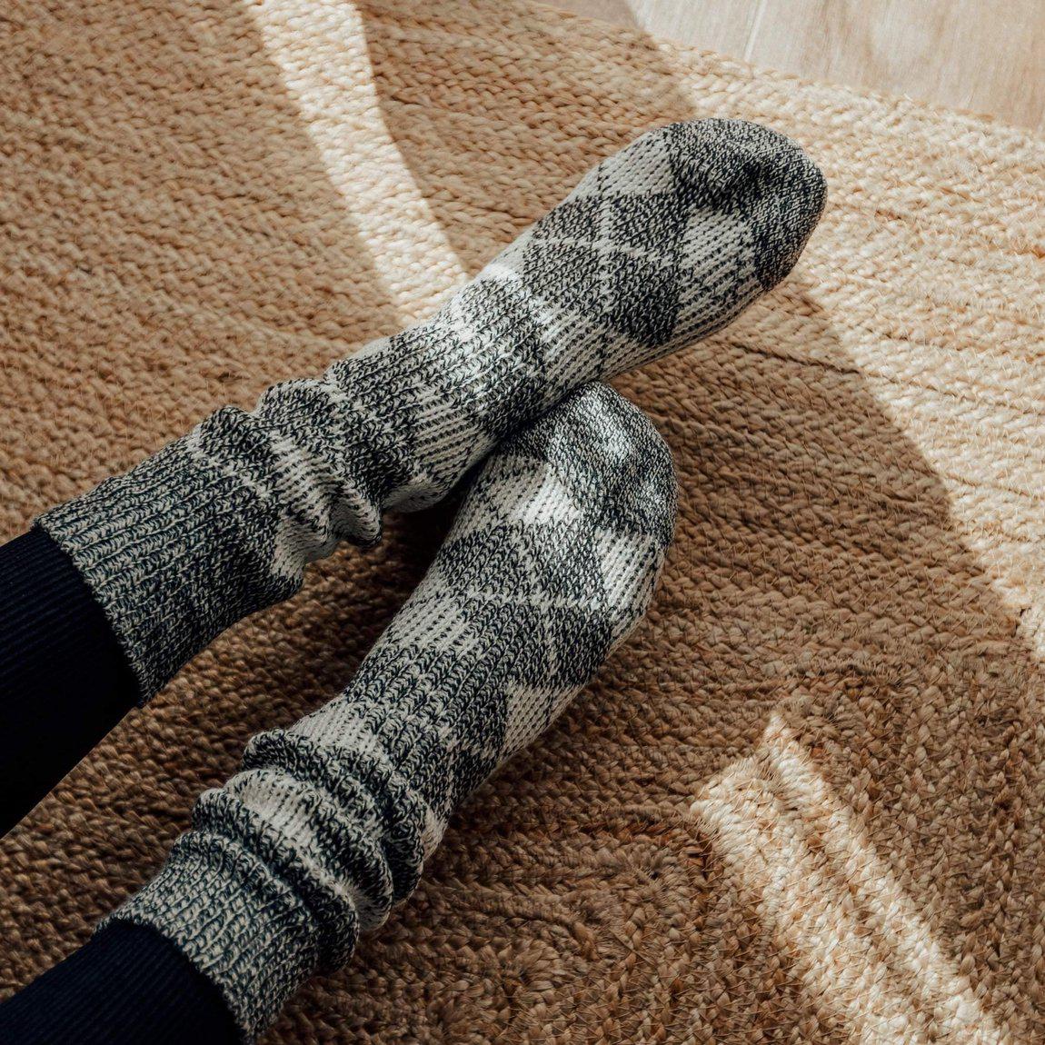 Nordic Wools Cozy Vagn Socks - Charcoal - Unisex scandinavian
