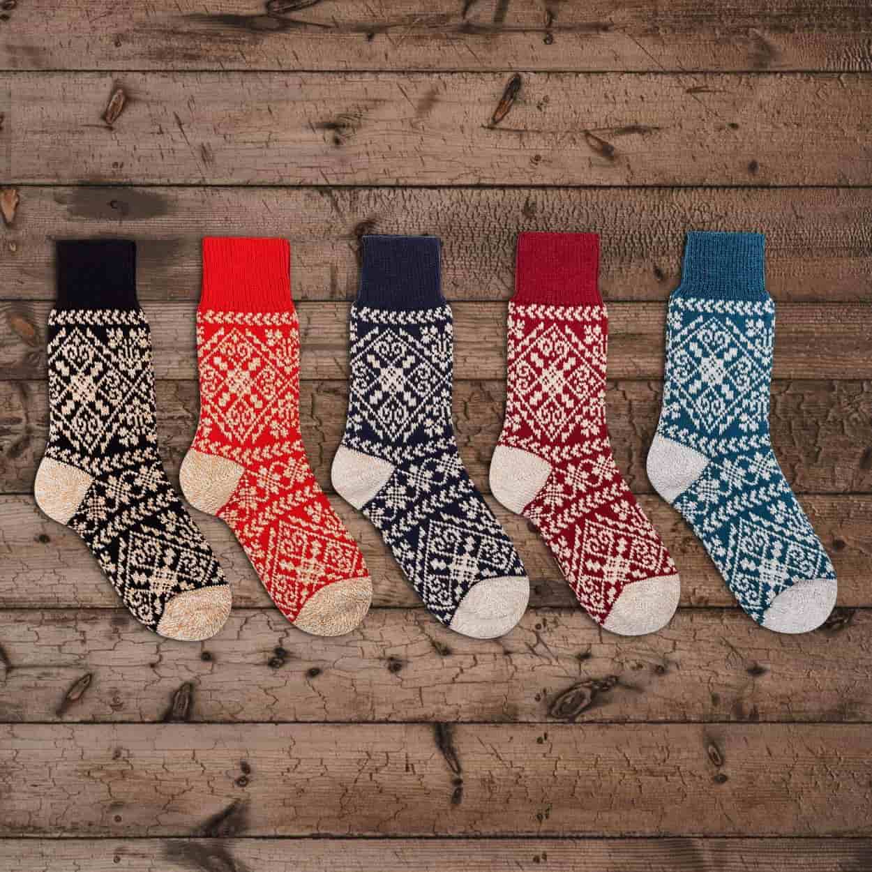 Nordic Wools Cozy Zelta Socks (5 pairs) - Unisex scandinavian