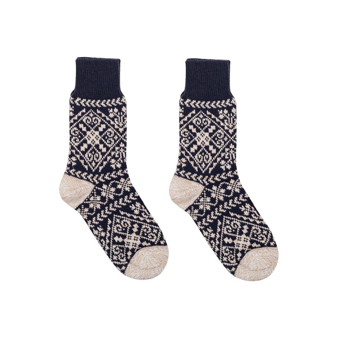 Nordic Wools Cozy Zelta Socks - Navy - Unisex scandinavian
