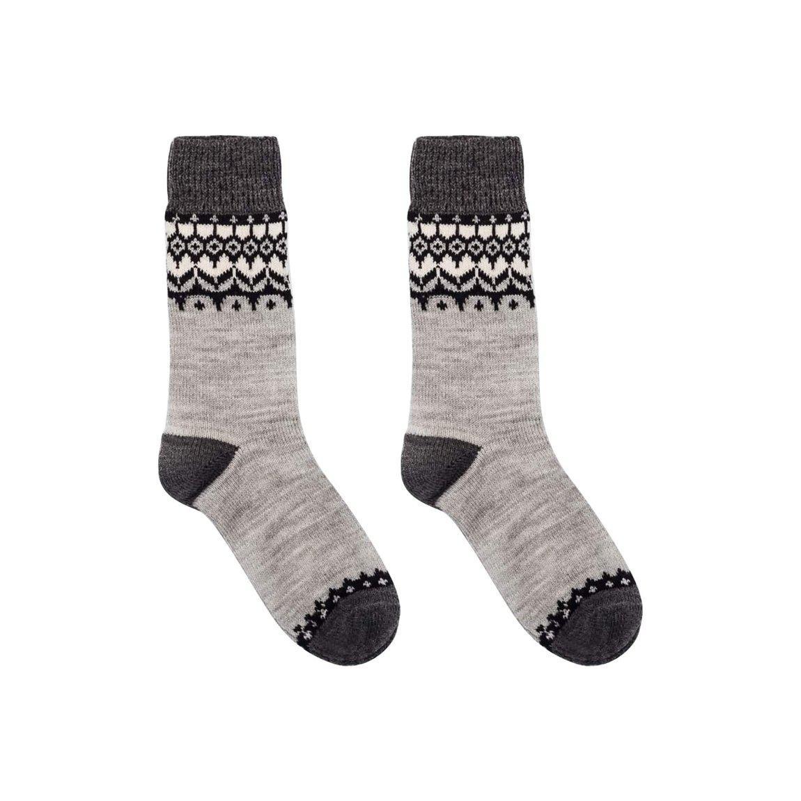 Nordic Wools Merino Jorunn Socks - Ash - Unisex scandinavian