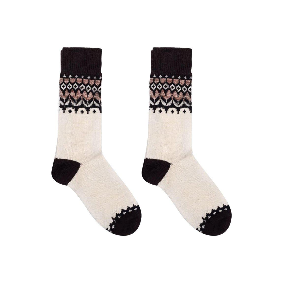 Nordic Wools Merino Jorunn Socks - Creme - Unisex scandinavian