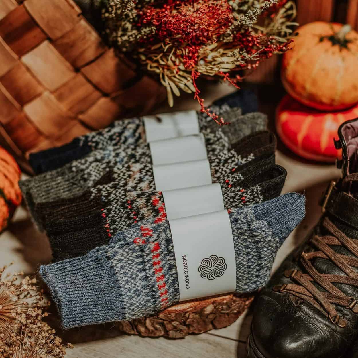 Nordic Wools Merino Sigrid Socks (5 pairs) - Unisex scandinavian