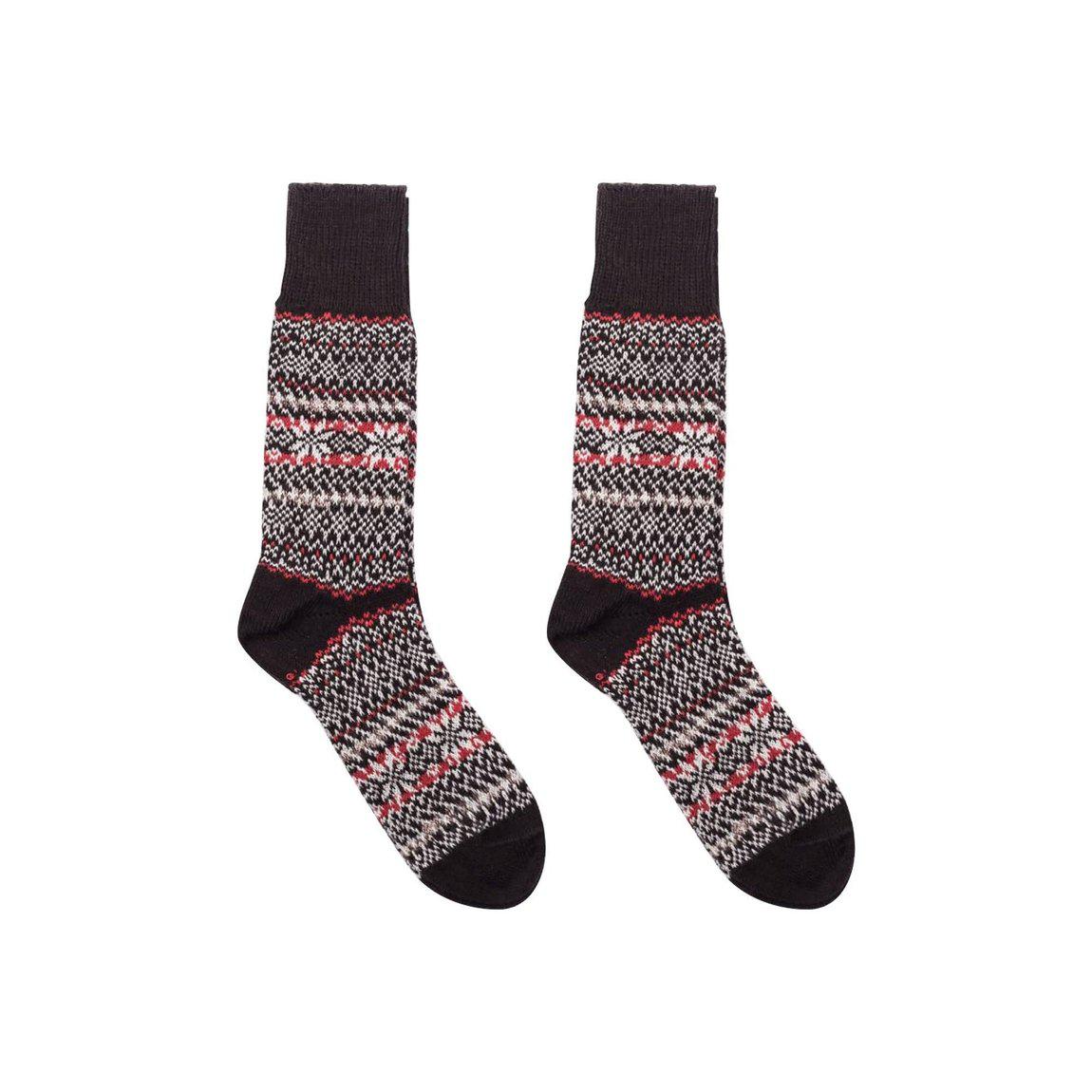 Nordic Wools Merino Sigrid Socks - Black - Unisex scandinavian