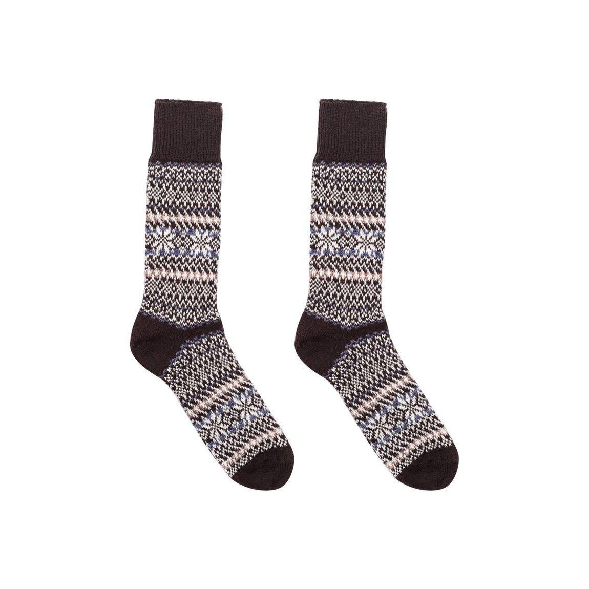 Nordic Wools Merino Sigrid Socks - Chocolate - Unisex scandinavian