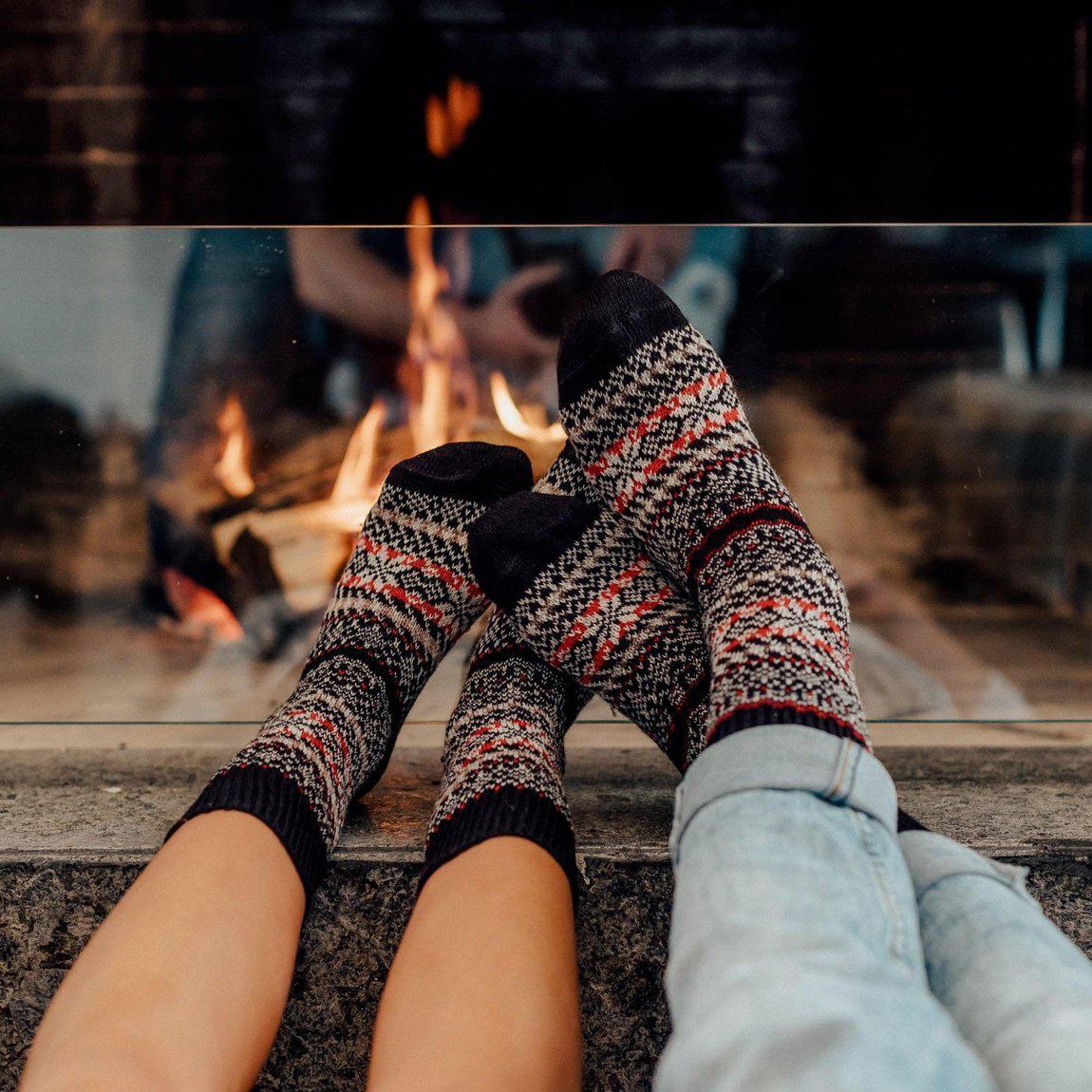 Nordic Wools Merino Sigrid Socks - Denim - Unisex scandinavian