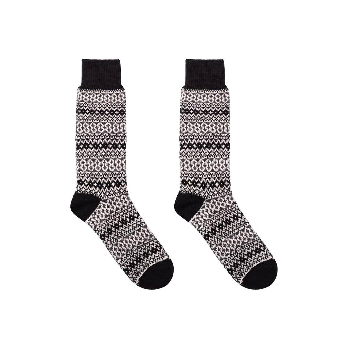 Nordic Wools Merino Torsten Socks - Black - Unisex scandinavian