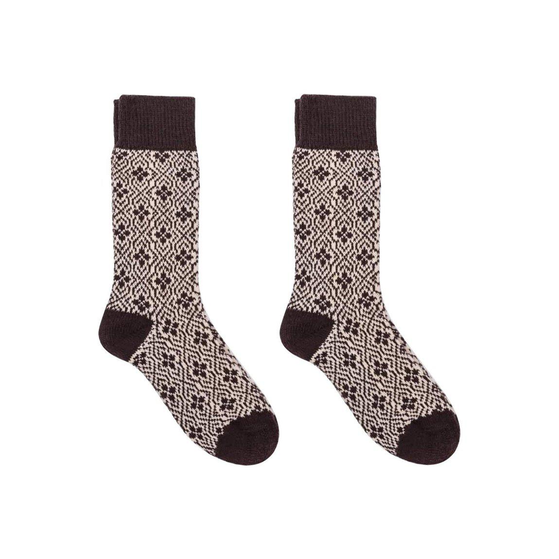 Nordic Wools Merino Ulf Socks - Coffee - Unisex scandinavian