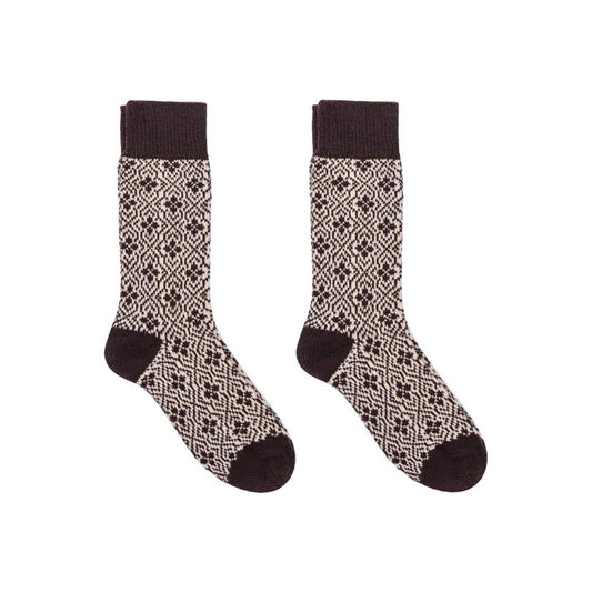 Nordic Wools Merino Ulf Socks - Coffee - Unisex scandinavian