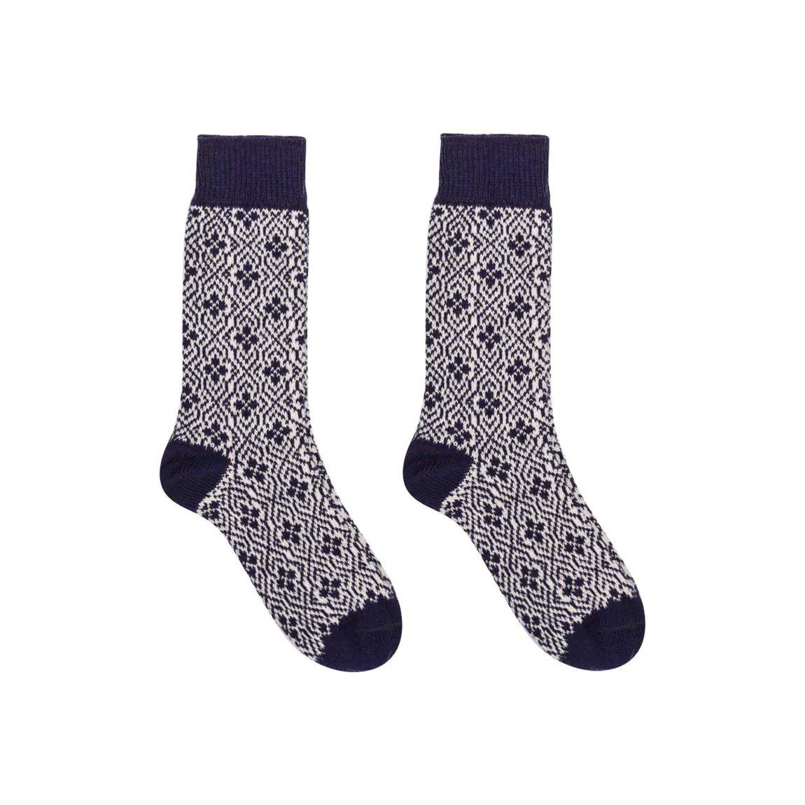 Nordic Wools Merino Ulf Socks - Navy - Unisex scandinavian