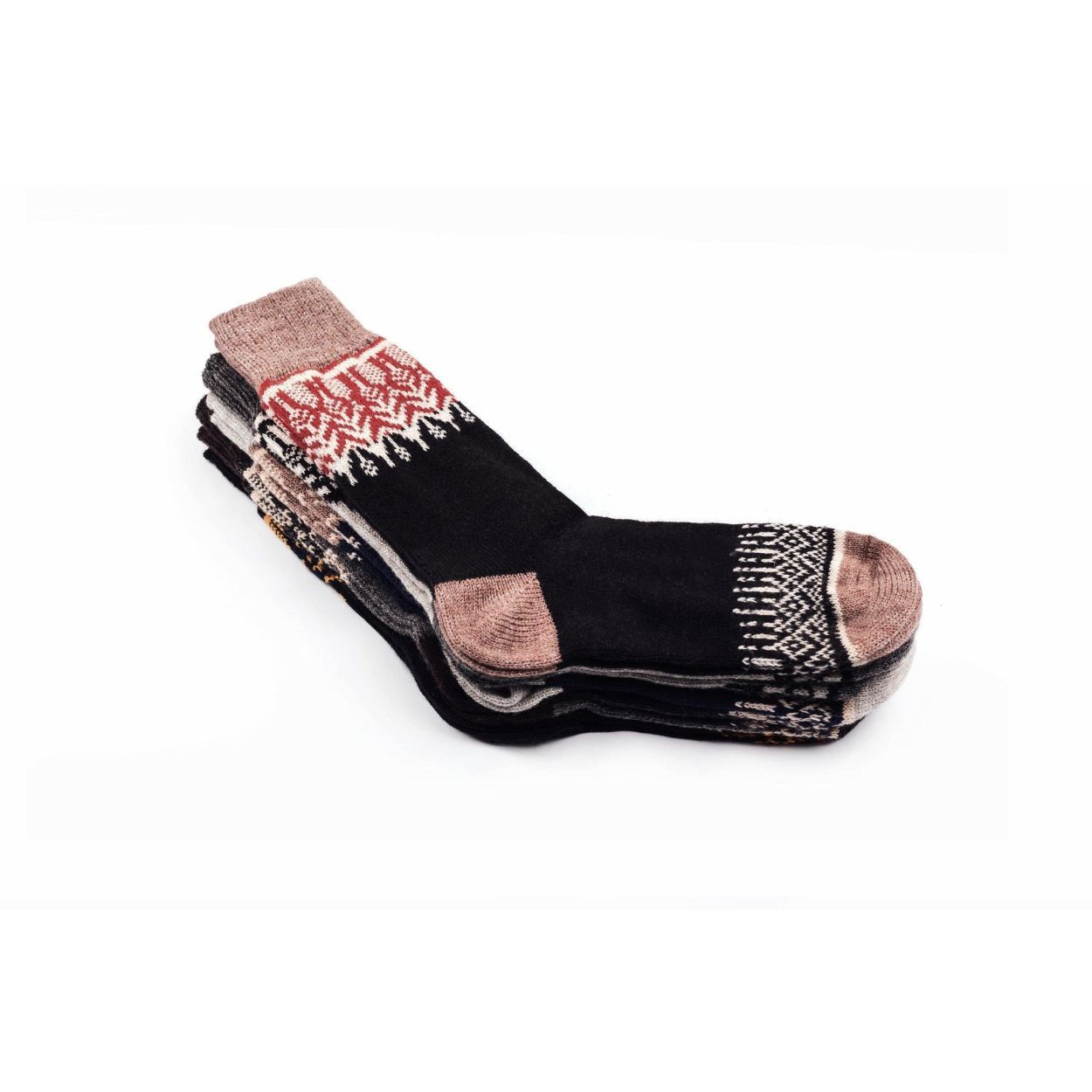 Nordic Wools Merino Yule Socks (5 pairs) - Unisex scandinavian