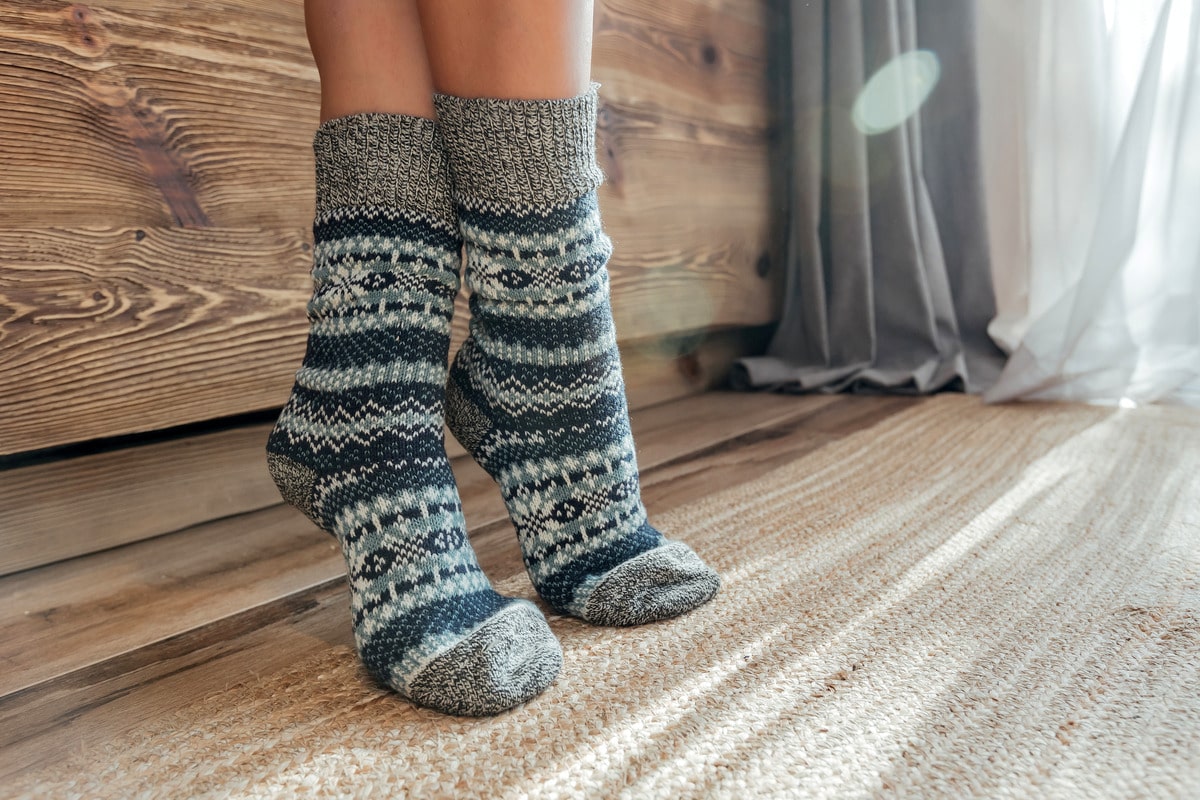 5 Pairs Womens Thick Socks Thermal Warm Knitting Nordic Ladies Socks Winter
