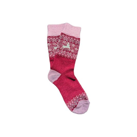 Birka Berry Merino Wool Socks - Unisex