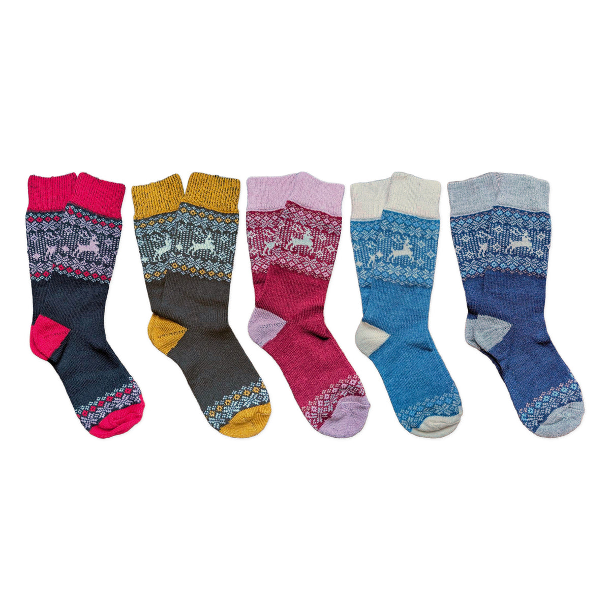 Birka Merino Wool Socks - 5-Pair Set