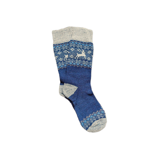Birka Navy Merino Wool Socks - Unisex