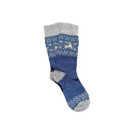 Birka Navy Merino Wool Socks - Unisex
