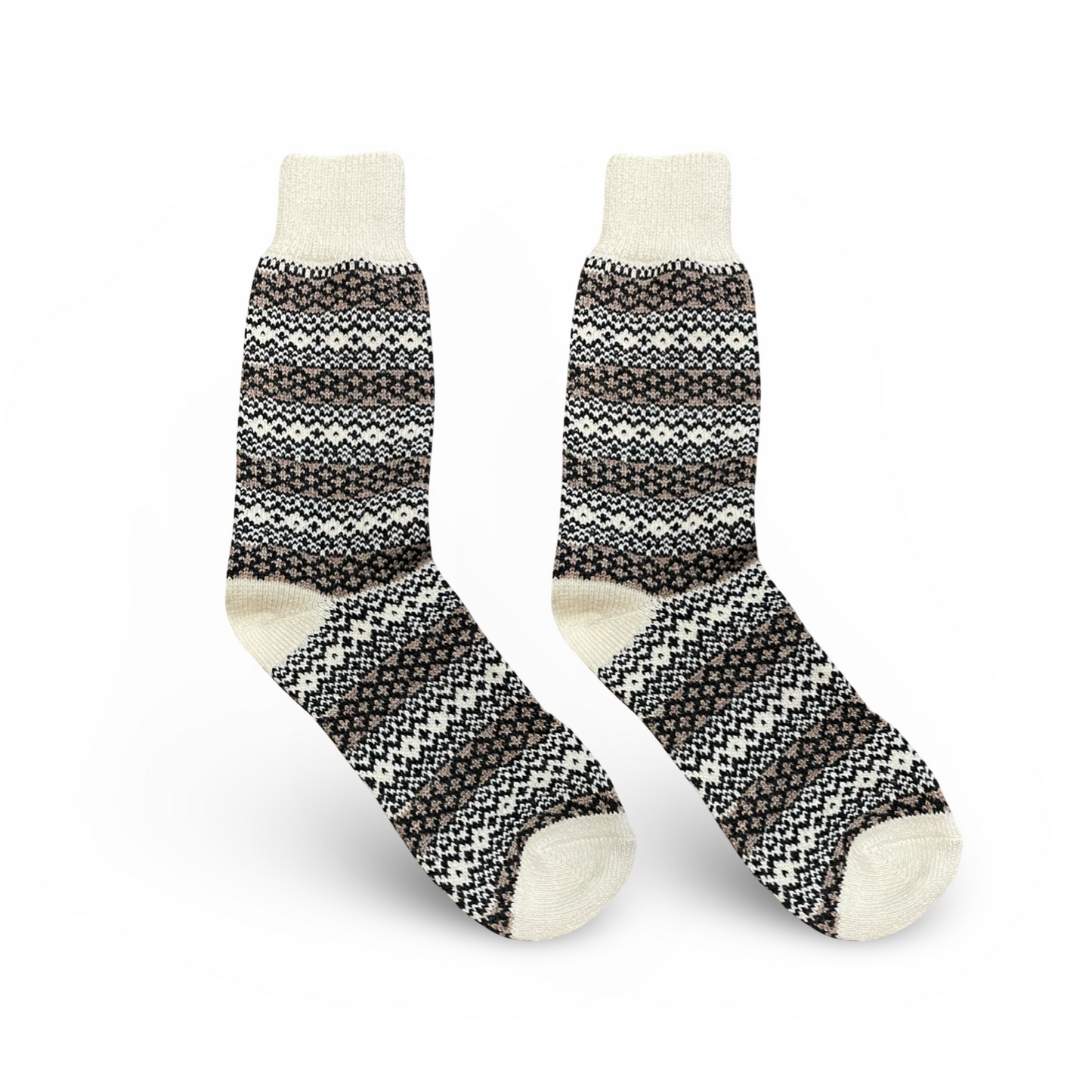 Nordic Socks Merino Wool in PERFORM™ (Torsten - Latte) - Large