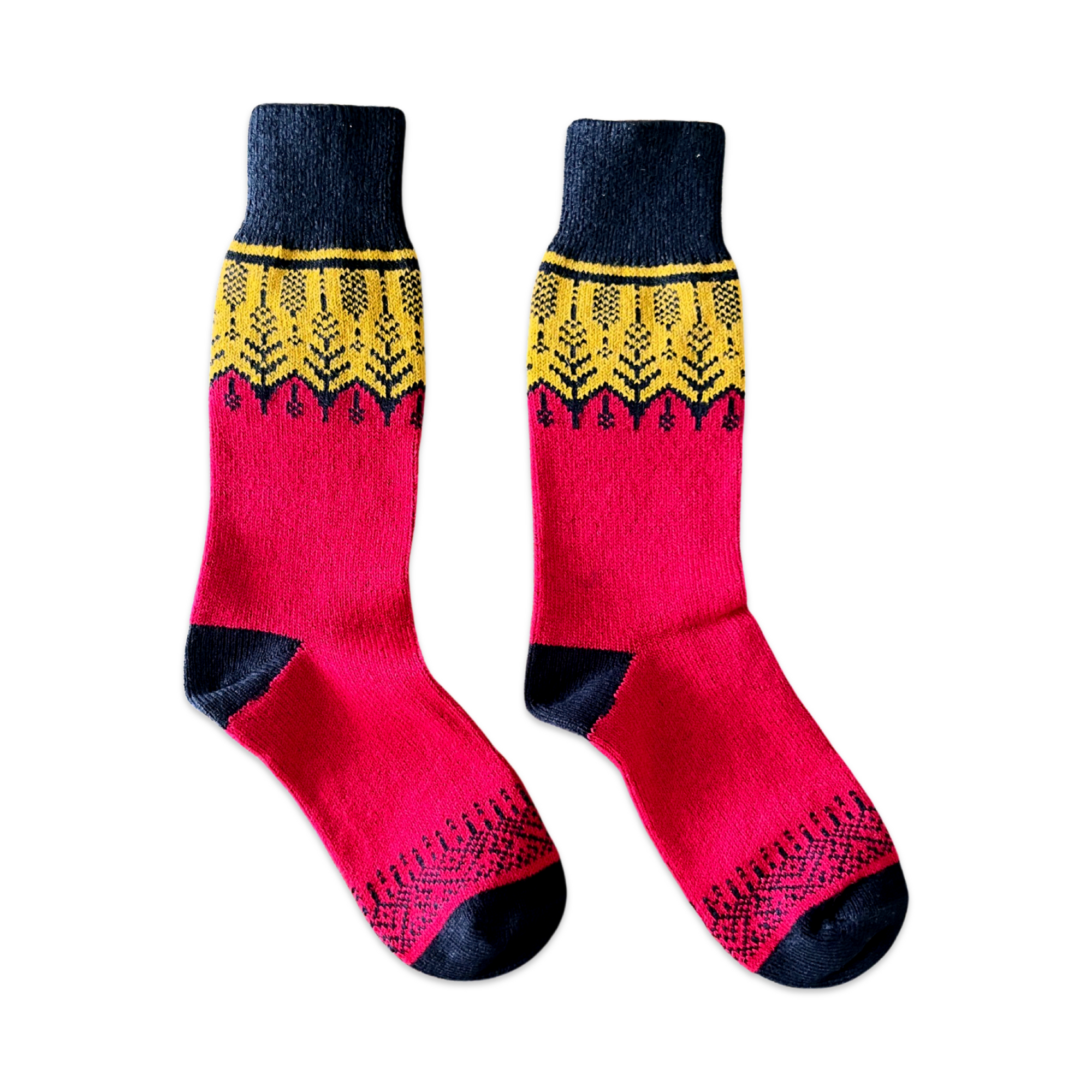 Nordic Socks Merino Wool in PERFORM™ (Spring - Red) - Unisex