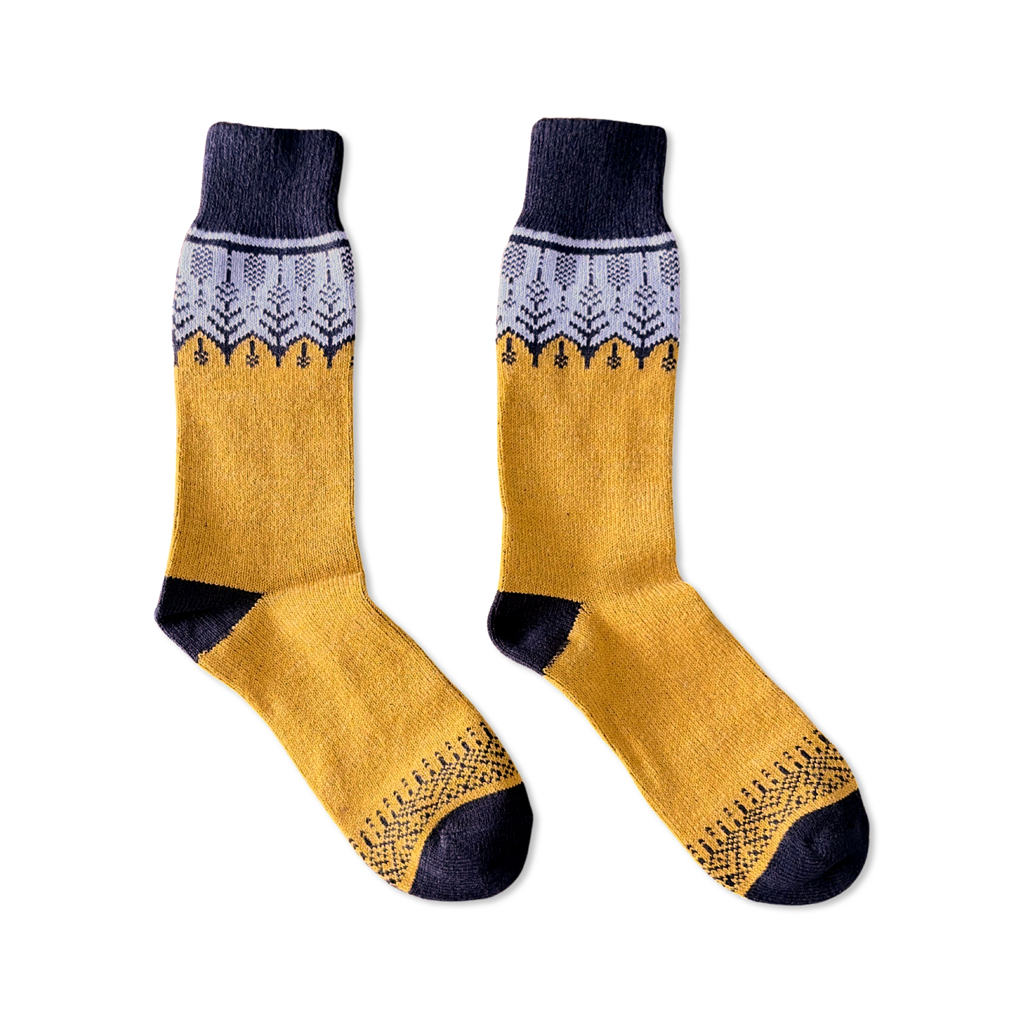 Nordic Socks Merino Wool in PERFORM™ (Spring - Yellow) - Unisex
