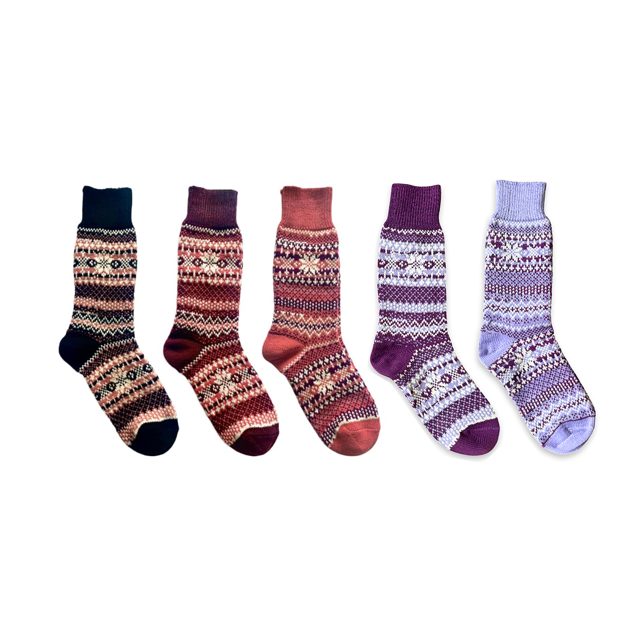 Nordic Socks Soft COZY™  Warm (5 Pairs New Rosa)  - Unisex