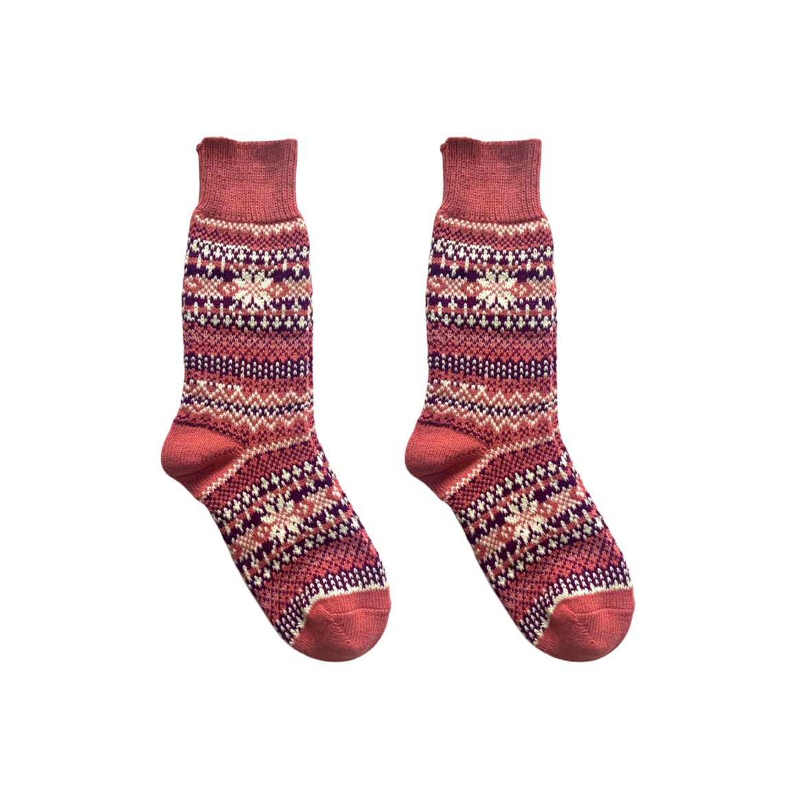 <transcy>Нордичні шкарпетки теплі з вовни (Asenka - Гарбуз) - унісекс</transcy>