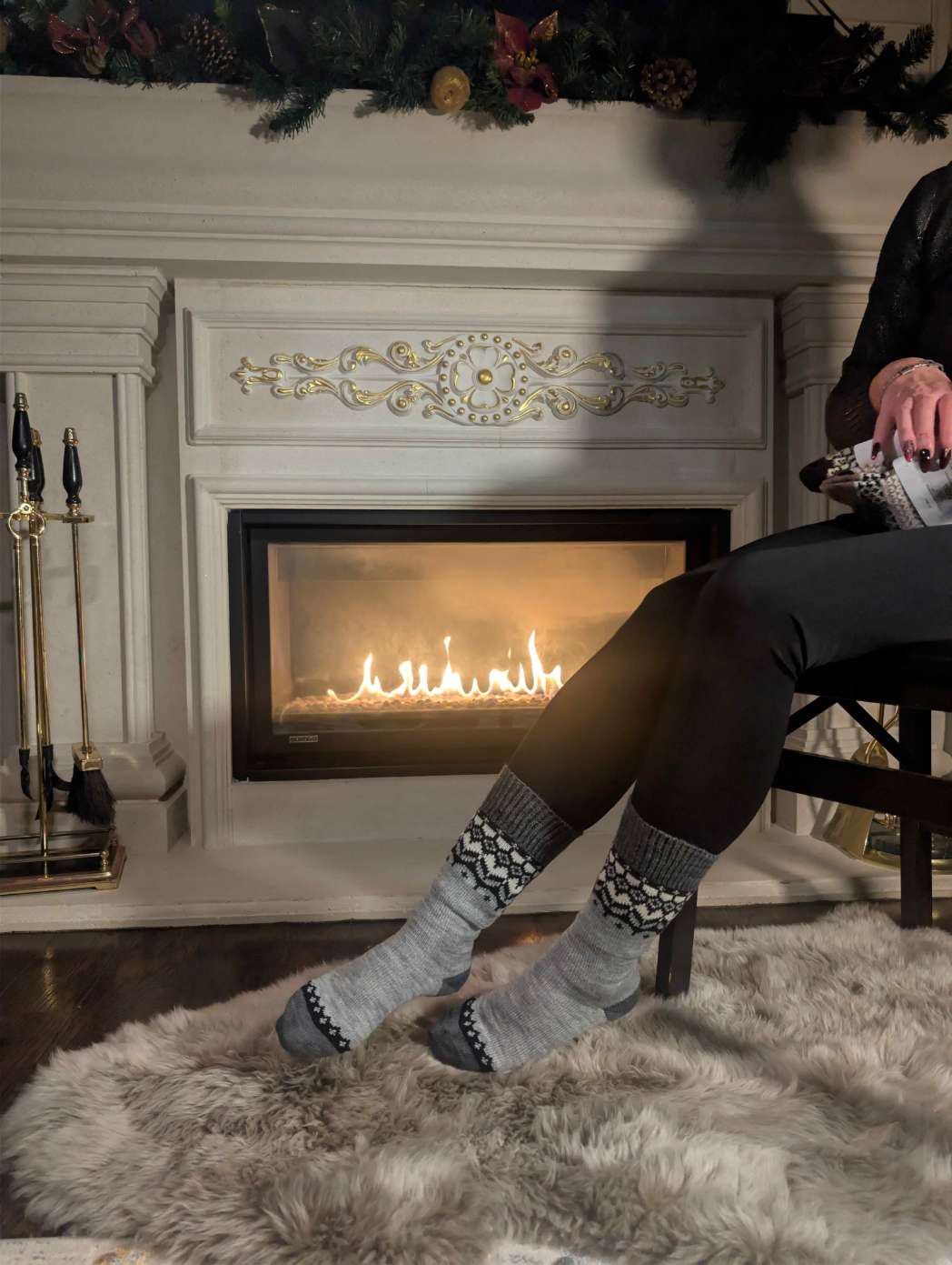 <transcy>Нордичні шкарпетки з мериносової вовни (Jorunn - Сірі) - унісекс</transcy>