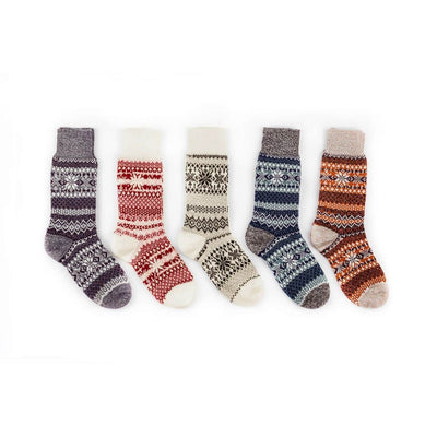 Nordic Wools Cozy Asenka Socks (5 pairs) - Unisex scandinavian