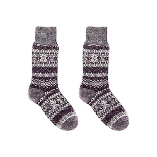 Nordic Wools Cozy Asenka Socks - Violet - Unisex scandinavian 