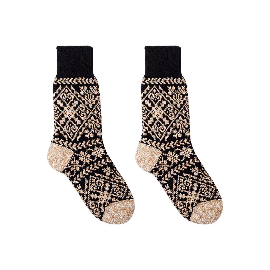 Nordic Wools Cozy Zelta Socks - Black - Unisex scandinavian 