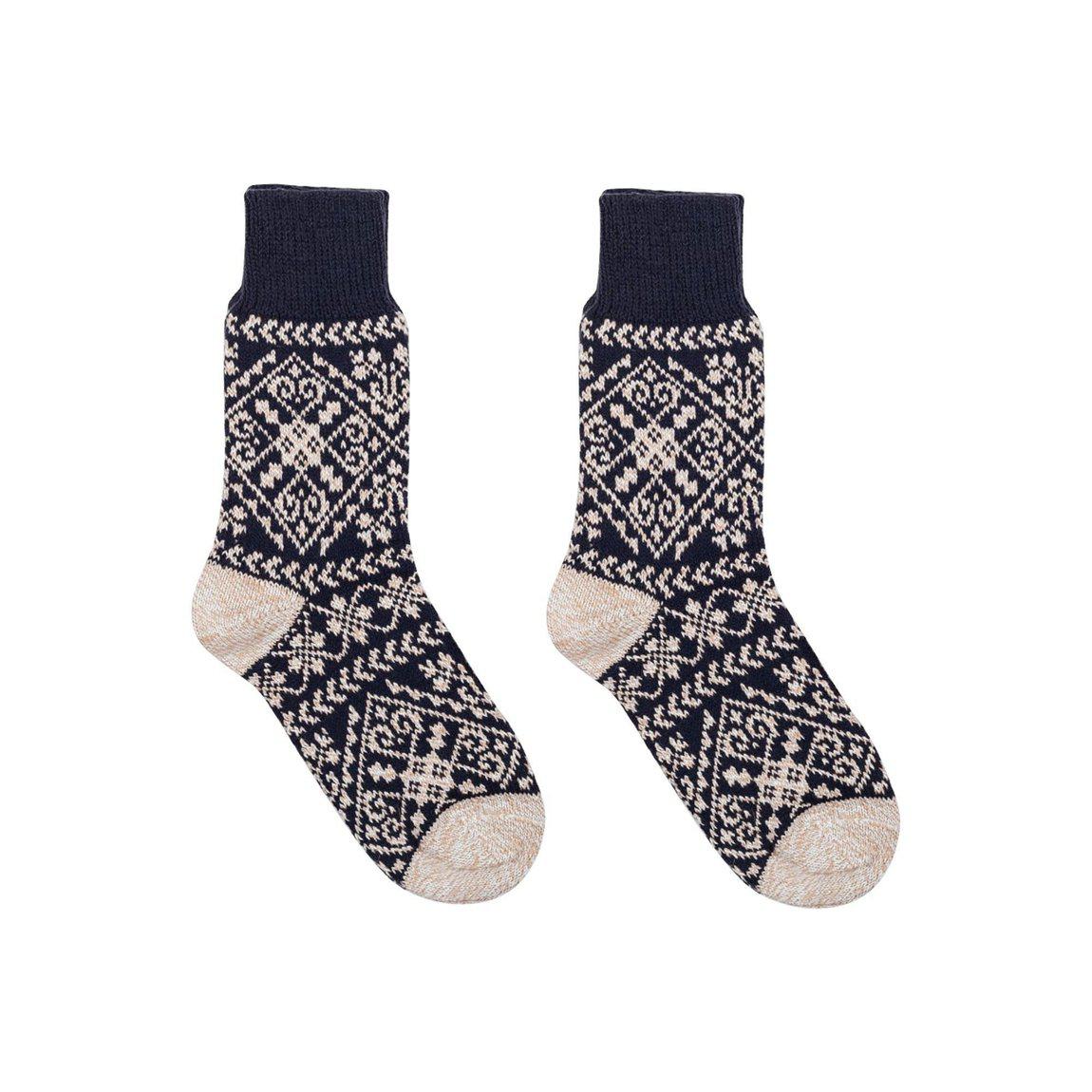 Nordic Socks Soft COZY™ Warm (Zelta - Navy) - Unisex - Nordic Wools
