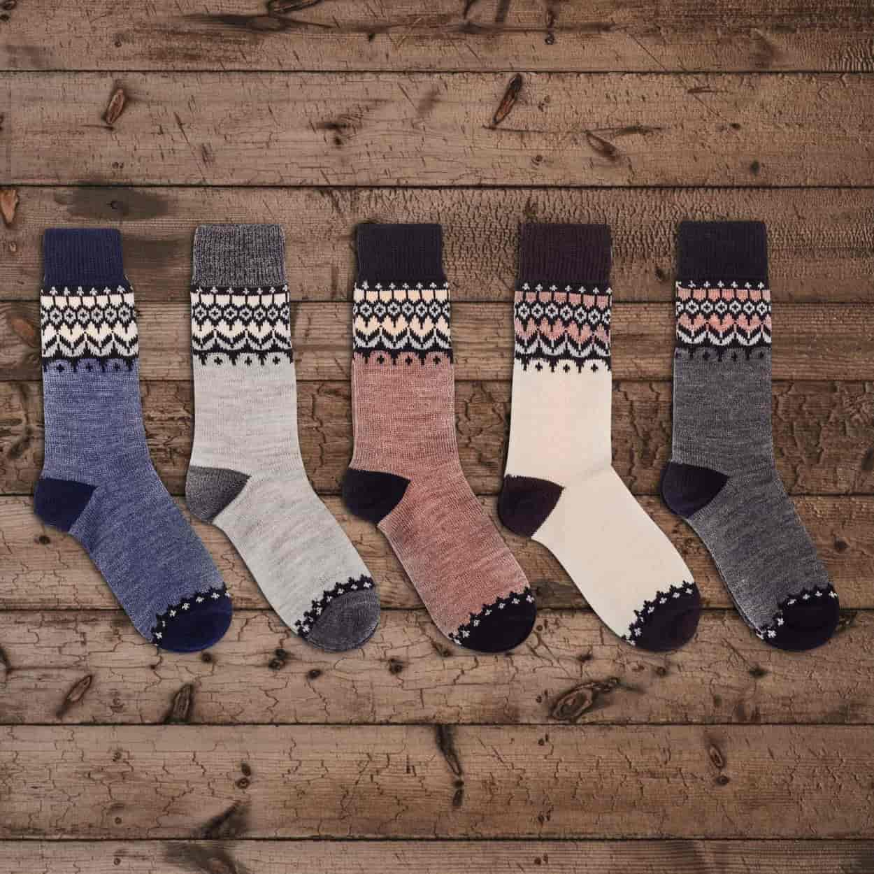 Nordic Wools Merino Jorunn Socks (5 pairs) - Unisex scandinavian 