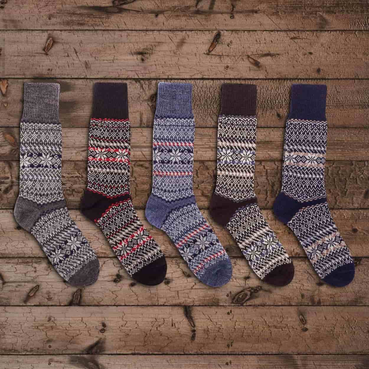 Nordic Wools Merino Sigrid Socks (5 pairs) - Unisex scandinavian 