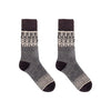 Nordic Wools Merino Yule Socks - Charcoal - Unisex scandinavian
